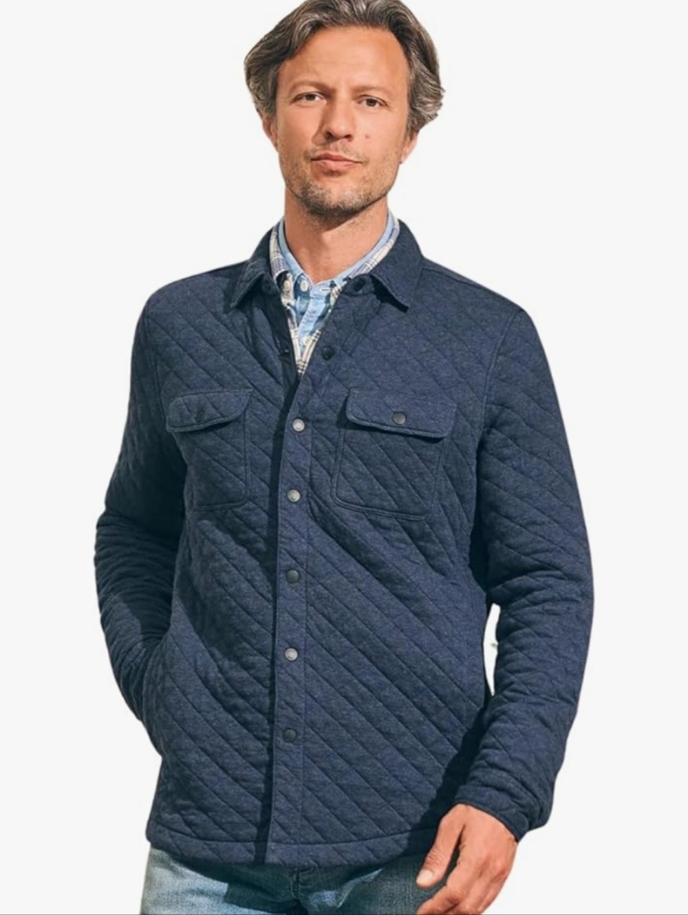 NEW! Industry Men's Quilted Fleece Jacket Size L